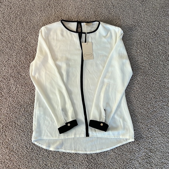 NWT Vanessa Collezione Long Sleeve Blouse - Picture 4 of 10